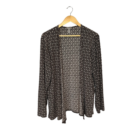 Chico's Tops - Chicos Travelers Open Cardigan Long Sleeve Slinky Spandex SZ 2 Women's L